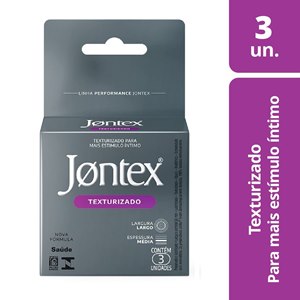 Preservativo Jontex Texturizado - 3 Unidades