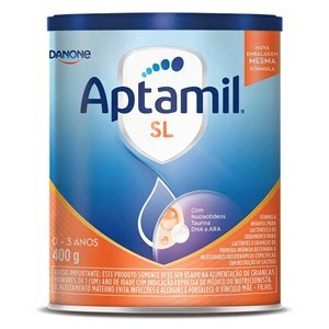 Fórmula Infantil Aptamil Sem Lactose Danone 0 A 3 Anos 400g 