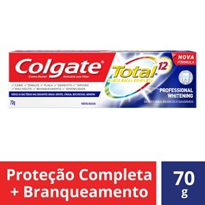 Creme Dental Colgate Total 12 Professional Whitening 70G