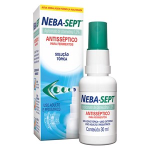Antisséptico Clorexidina - Neba-Sept 1% Spray 30Ml