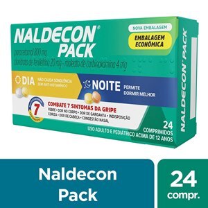 ANTIGRIPAL NALDECON PACK DIA E NOITE 24 COMPRIMIDOS