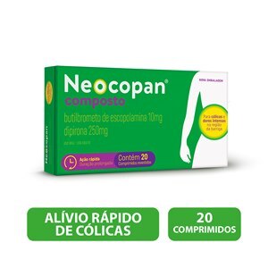 Escopolamina + Dipirona - Neocopan Composto 20 Comprimidos 