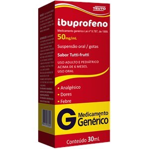Ibuprofeno 50 Mg/Ml Gotas Com 30 Ml - Teuto - Genérico