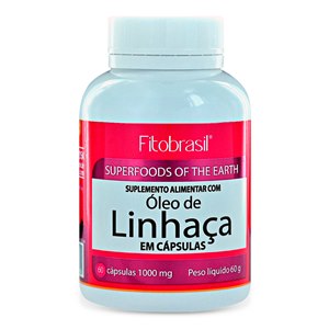 Óleo De Linhaça 1450Mg Fitobrasil 60 Cápsulas
