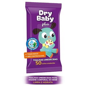 TOALHAS UMEDECIDAS DRY BABY PLUS 50 UNIDADES