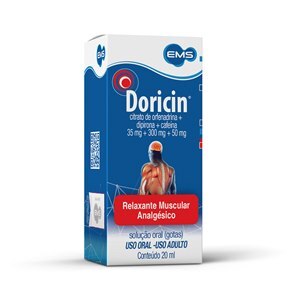 DIPIRONA + ORFENADRINA + CAFEÍNA - DORICIN GOTAS 20ML