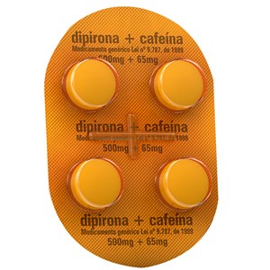 Dipirona + Cafeína 4 Comprimidos - Neoquímica - Genérico