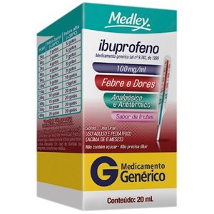 Ibuprofeno 100Mg/Ml Gotas 20Ml - Medley - Genérico