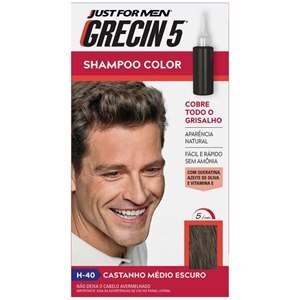 Shampoo Color Grecin 5 Castanho Médio Escuro