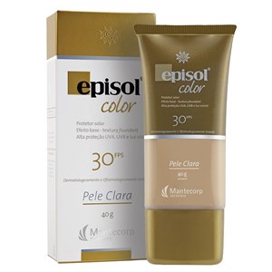 Protetor Solar Episol Color Loção Fps30 Pele Clara 40G