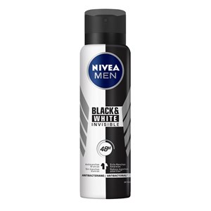Desodorante Antitranspirante Aerosol Nivea Invisible For Black & White 150Ml