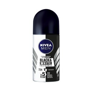 DESODORANTE ROLL ON NIVEA MASCULINO INVISIBLE BLACK AND WHITE POWER 50ML