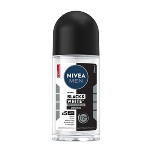 DESODORANTE ROLL ON NIVEA MASCULINO INVISIBLE BLACK AND WHITE POWER 50ML