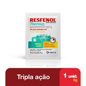 PARACETAMOL - RESFENOL THERMUS 500MG/5G 1 ENVELOPE