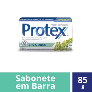 Sabonete Em Barra Protex Erva Doce 85G