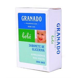 SABONETE DE GLICERINA  GRANADO  ERVA-DOCE  BEBÊ 90G