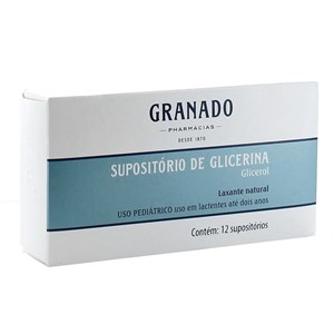 Supositório De Glicerina Granado Para Lactentes 12 Unidades