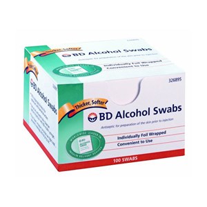 Álcool Swabs Bd Sachê 100 Unidades