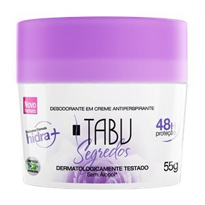 Desodorante Antiperspirante em Creme Tabu Segredos 48h 55g