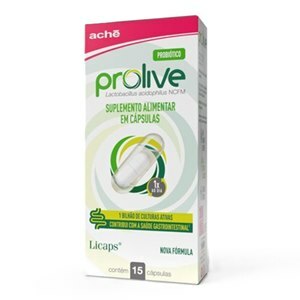 Suplemento Probiótico Prolive 15 Cápsulas