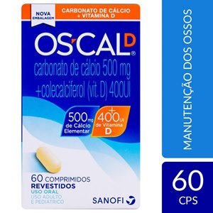 OSCAL D 500MG + 400UI 60 COMPRIMIDOS