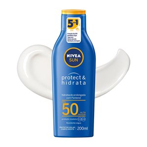 Protetor Solar Facial E Corporal Nivea Sun Fps 50 Protect & Hidrata 200Ml