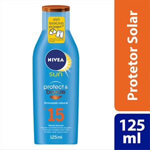 Protetor Solar Nivea Sun Protect & Bronze Fps15 125Ml 