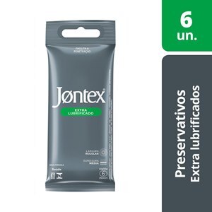 PRESERVATIVO JONTEX EXTRA LUBRIFICADO 6 UNIDADES