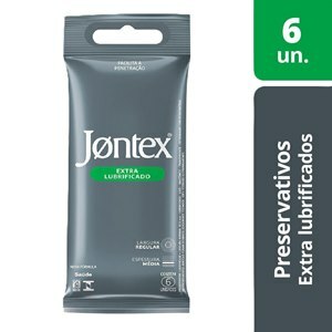 Preservativo Jontex Lubrificado Extra - 6 Unidades
