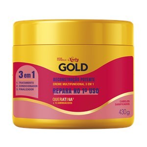 Creme De Tratamento Niely Gold Reconstrução Potente 430G