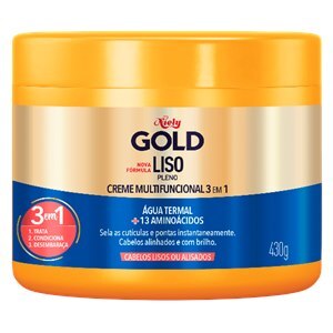 Creme De Tratamento Niely Gold Liso Pleno 430G