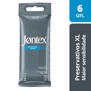 Preservativo Jontex Sensitive Large Xl - 6 Unidades