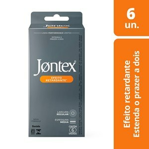 PRESERVATIVO JONTEX LUBRIFICADO EREÇÃO PROLONGADA 6 UNIDADES