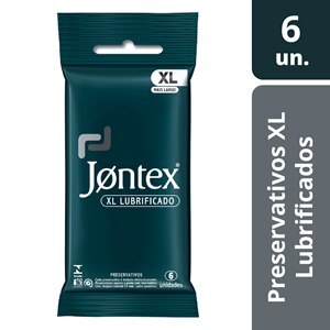 PRESERVATIVO JONTEX LUBRIFICADO XL 6 UNIDADES