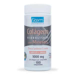 Colágeno Hidrolisado 1000Mg + Minerais Stem 100 Comprimidos