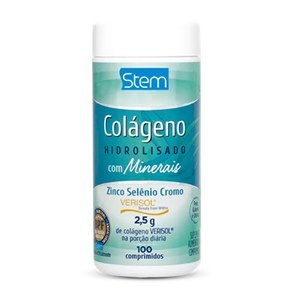 Colágeno Hidrolisado 1000Mg + Minerais Stem 100 Comprimidos