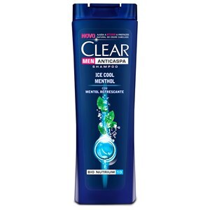 Shampoo Clear Men Anticaspa Ice Cool Menthol 400Ml