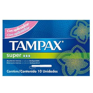 Absorvente Interno Tampax Super 10 Unidades