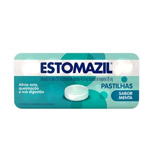 Antiácido Estomazil Menta 10 Comprimidos Mastigáveis