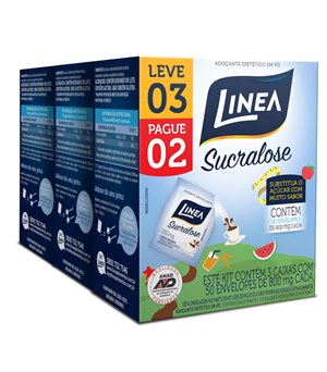 Adoçante Linea Sucralose 50 Envelopes - Leve 3 Pague 2