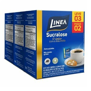 Adoçante Linea Sucralose 50 Envelopes - Leve 3 Pague 2