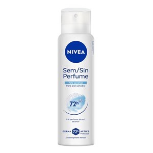 DESODORANTE AEROSSOL NIVEA FEMININO SENSITIVE SEM PERFUME 150ML