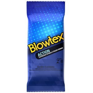 Preservativo Blowtex Action Texturizado 6 Unidades