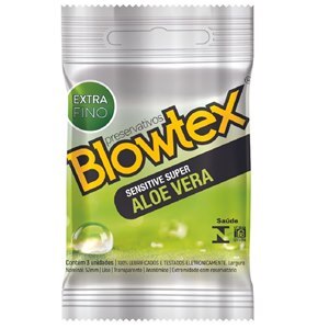 Preservativo Blowtex Sensitive Super Aloe Vera 3 Unidades
