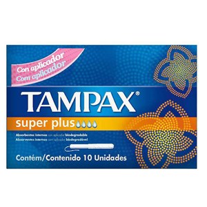 Absorvente Interno Tampax Super Plus 10 Unidades