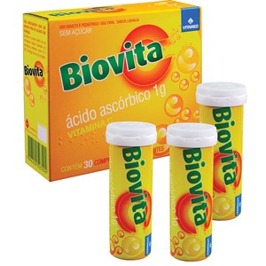Vitamina C - Biovita C 1G 30 Comprimidos Efervescentes