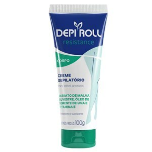 Creme Depilatório Corporal Depiroll Resistence Para Pelos Grossos 100G