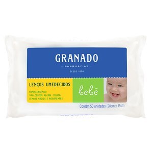 Lenços Umedecidos Granado Bebê 50 Unidades