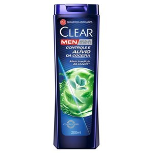 Shampoo Clear Men Anticaspa Controle Alívio da Coceira 200ml