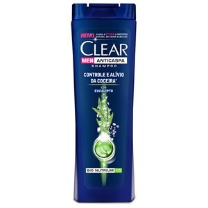 Shampoo Clear Men Anticaspa Controle E Alívio Da Coceira 200Ml